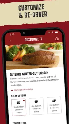 Outback Steakhouse android App screenshot 1